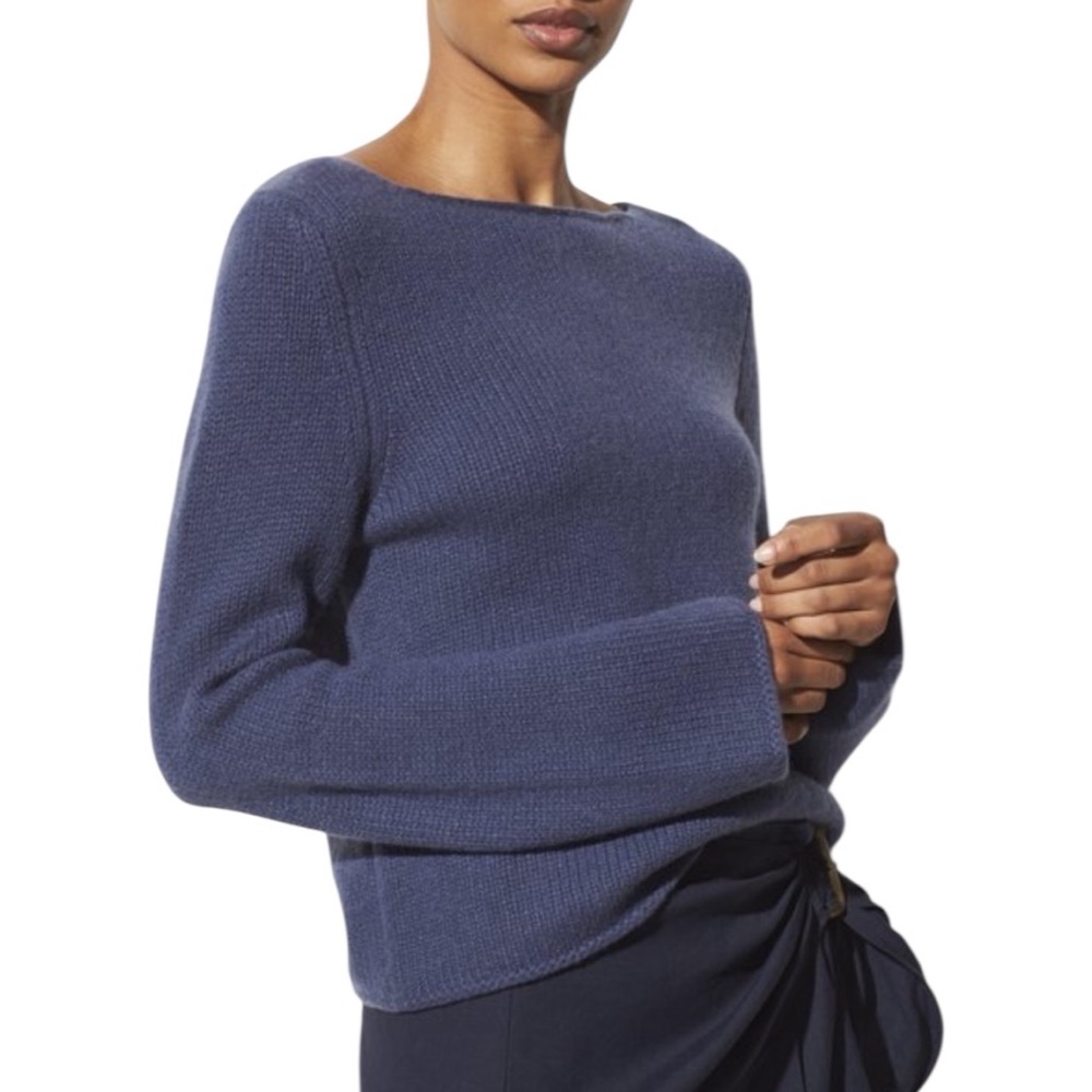 Vince‎ 100% Cashmere Luxury Boatneck Pullover Sweater Size Small